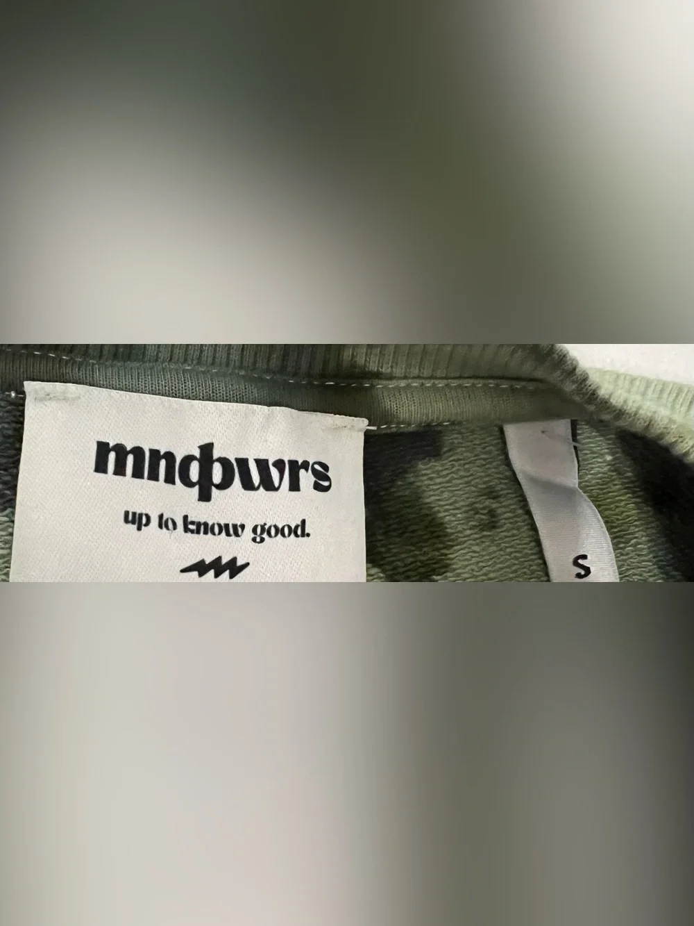Mndpwrs Matching Tie Dye Sweat Set Green Fleece Sweatshirt & Joggers Size Small